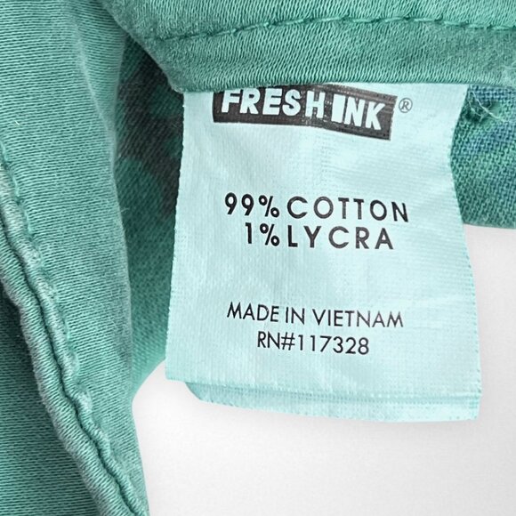 FRESH INK Medium Green Hi-Life‎ Pencil Skirt Summer Casual - Picture 8 of 11